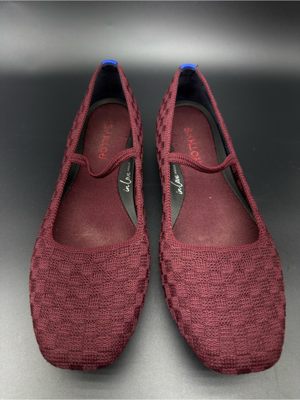 Rothy's Women's Wine Knit Mary Jane Flats